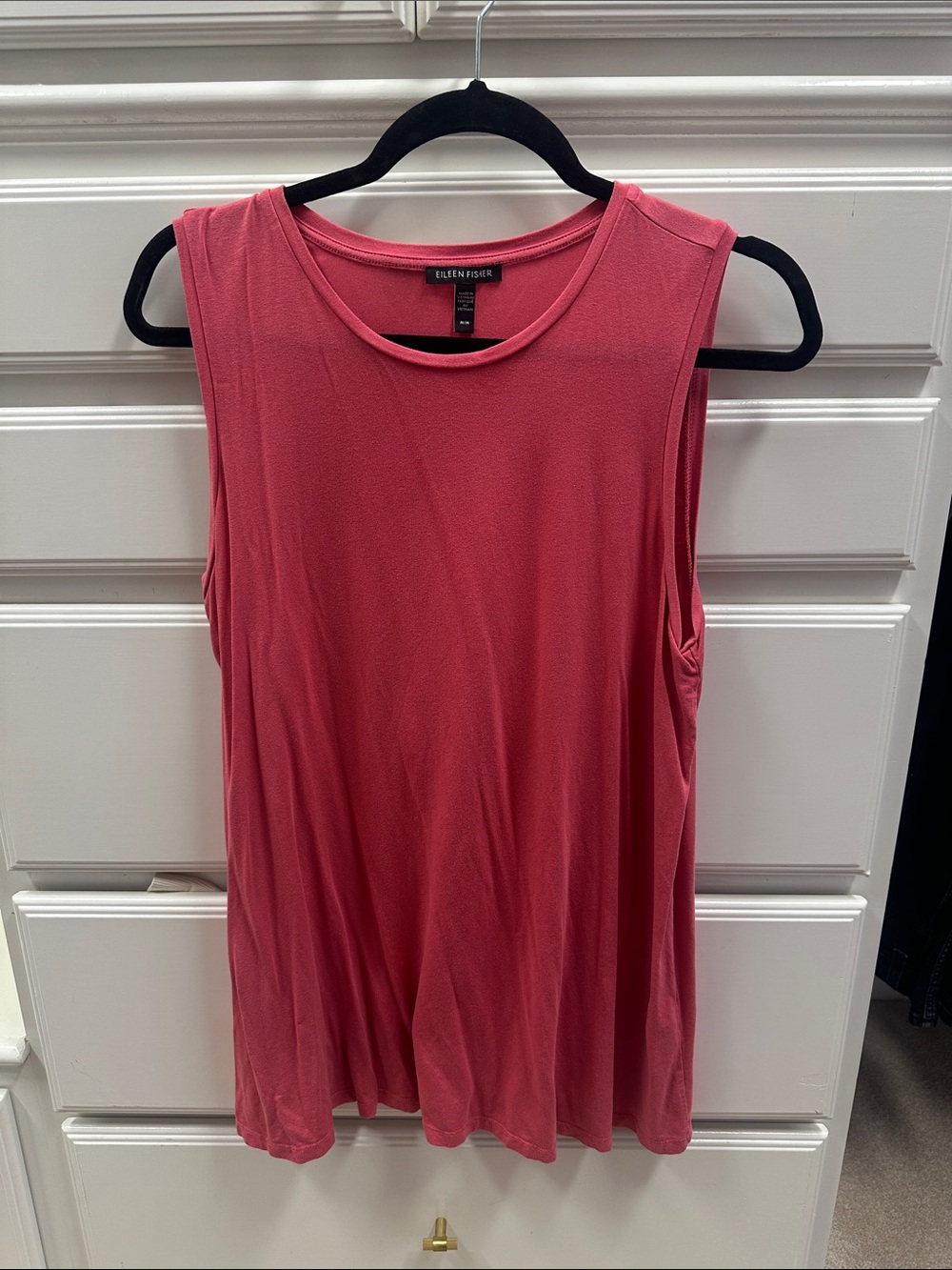 Eileen Fisher Sleeveless Swing Tank in Dusty Rose
